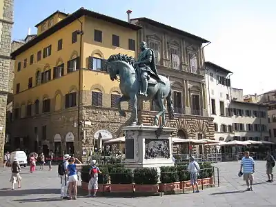 Statue équestre du grand duc Cosme Ier de Toscane, Giambologna.