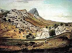 Eugène Castelnau, Les Garrigues du Pic Saint-Loup, 1859.