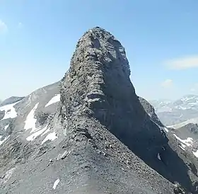 Vue de la face nord-est du pic de Serre Mourène.