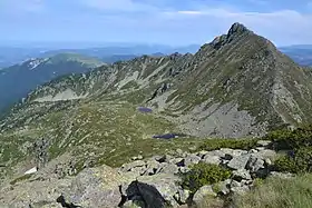 Le pic de Soularac et son versant nord occupé par l'étang Supérieur