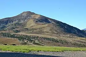 Le pic vu depuis le port de Pailhères.