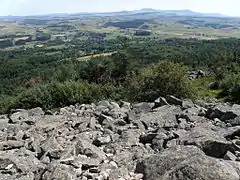 Panorama depuis le pic du Lizieux (mont Mézenc en vue)