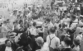 Pique-nique à l'île Sainte-Hélène, juillet 1939