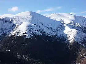 Vue du pic de Baljésou (à droite).