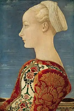 Antonio Pollaiolo, Portrait de jeune femme, 1470