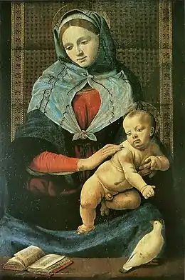 Madone à la colombe, 1490,Musée du Louvre.