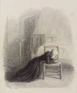 Scène d'intérieur avec une femme en train de prier, (1862), Baltimore, Walters Art Museum.