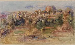 Renoir  Paysage, La Gaude, vers 1910.