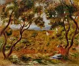 Auguste Renoir, Les Vignes à Cagnes, 1908.