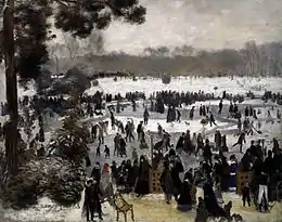 Renoir : Les Patineurs à Longchamp (1868)