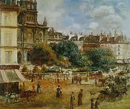 Place de la Trinité par Pierre-Auguste Renoir (1875).