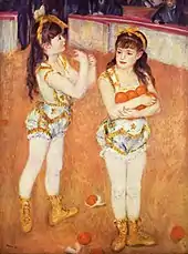 Les Jongleuses au Cirque Fernando de Pierre-Auguste Renoir (1879).