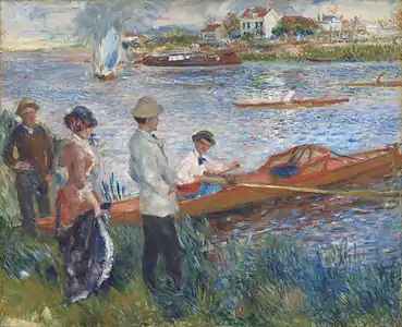 Rameur à ChatouP.-A. Renoir, 1879.