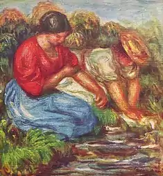 Lavandières, par Renoir