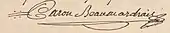 Signature de Pierre-Augustin Caron de Beaumarchais