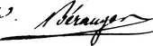 signature de Pierre-Jean de Béranger