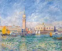 Vue de Venise (Le palais des Doges), Pierre-Auguste Renoir, 1881.