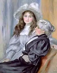 Berthe Morisot et sa fille Julie Manet, 1894, Pierre-Auguste Renoir.
