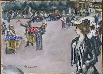 Dans la rue, Pierre Bonnard