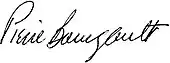 signature de Pierre Bourgault