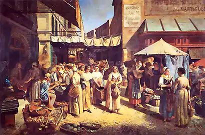 Marché de la place Pie, Avignon (1868), Avignon, musée Calvet.