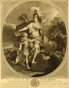 Louis XV enfant et Minerve