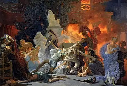 La Mort de Priam (1817),musée des Beaux-Arts d'Angers.