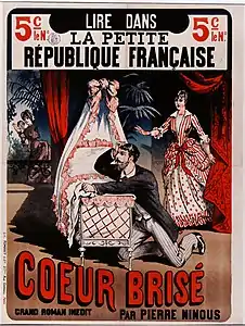 Affiche promotionnelle pour le roman Cœur brisé.