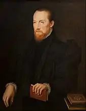 Portrait d'une homme à la barbe rousse, assis, 1555, 84 x 65 cm, Fondation de la banque Santander.