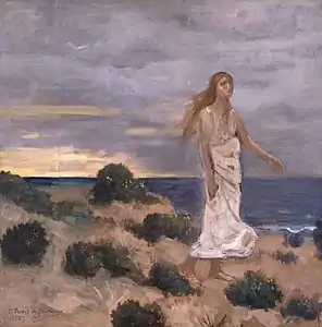 Femme sur la plage (1887), Saint-Pétersbourg, musée de l'Ermitage.