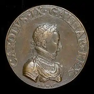 Charles IX de France (1572), médaille, Washington, National Gallery of Art.