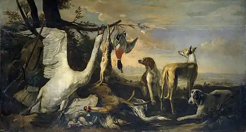 Gibier mort dans nu paysage1640-1660, Musée du Prado