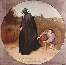 Le Misanthrope, Pieter Brueghel l'Ancien, 1568.