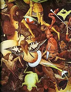 La Chute des anges rebellesPieter Brueghel l'Ancien (détail, 1562).