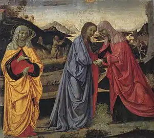 La Visitation par Le Pérugin (1472-1473).