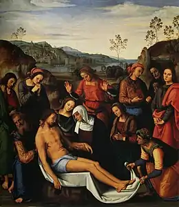 Le Pérugin, 1495La Complainte sur le Christ mortGalerie Palatine, Florence