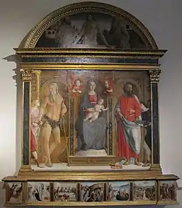 Vierge à l'Enfant avec saints, Pinacoteca Nazionale, Sienne.