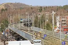 Le Pont du Piijoki vu de la gare.