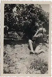 Jeune fille du Neve Kibbutz à Tel Amal (1er janvier 1951)