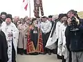 Baptême de l'Epiphanie (18 janvier) de l'Église orthodoxe grecque à Kasser al Yahoud dans la vallée du Jourdain