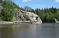 Plage de Pikkukoski sur la rivière Vantaanjoki à Veräjämäki, Oulunkylä.