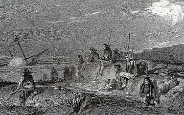 Les Pilleurs de la mer (1848), gravure.
