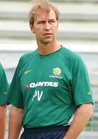 Pim Verbeek, sélectionneur de l'équipe nationale (2010-2014) qualifiant le Maroc aux Jeux olympiques 2012.