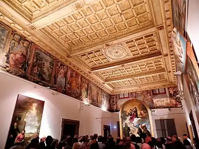 Sala del Cinquecento, consacrée au critique d'art Pietro Zampetti.