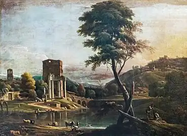 Ruines et étang dans la campagne romaine (1720-1730)Pinacothèque Querini-Stampalia