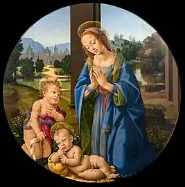 Madone et le jeune St Jean Baptiste adorant l'Enfant, v. 1480Pinacoteca Querini Stampalia, Venise