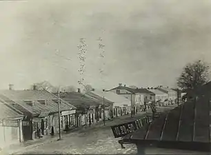 La rue Albrecht à Pinsk, 21 avril 1916