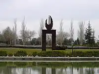 Monument édifié à Pinto, ville située à une vingtaine de kilomètres au sud de Madrid.