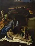 La Lamentation of Jesus, 1516, musée de l'Hermitage, partie centrale d'un triptyque.