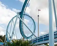 Pipeline The Surf Coaster à SeaWorld Orlando.